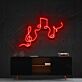 Musiknoten und Notenschlüssel LED-Neonschild Wohnzimmer Musikstudio