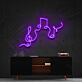 Musiknoten und Notenschlüssel LED-Neonschild Wohnzimmer Musikstudio