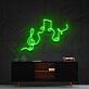 Musiknoten und Notenschlüssel LED-Neonschild Wohnzimmer Musikstudio