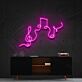 Musiknoten und Notenschlüssel LED-Neonschild Wohnzimmer Musikstudio