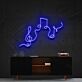 Musiknoten und Notenschlüssel LED-Neonschild Wohnzimmer Musikstudio