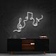 Musiknoten und Notenschlüssel LED-Neonschild Wohnzimmer Musikstudio
