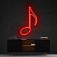 Musiknote LED-Neonschild für Wohnzimmer und Musikstudio