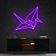 Origami Kranich LED-Neonschild Wohnzimmer Büro