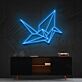 Origami Kranich LED-Neonschild Wohnzimmer Büro