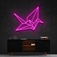 Origami Kranich LED-Neonschild Wohnzimmer Büro