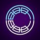 Futuristisches Kreis-Symbol LED-Neonschild Gaming Wohnzimmer