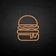Hamburger LED-Neonschild für Restaurant und Imbiss