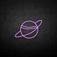 Planet mit Ring LED-Neonschild Wohnzimmer Kinderzimmer