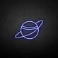 Planet mit Ring LED-Neonschild Wohnzimmer Kinderzimmer
