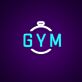 GYM LED Neonschild mit Timer-Symbol für Fitnessraum und Homegym