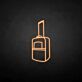 Rollkoffer LED-Neonschild Reise Hotel