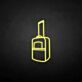 Rollkoffer LED-Neonschild Reise Hotel