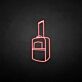 Rollkoffer LED-Neonschild Reise Hotel