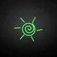 Sonne mit Spiralzentrum LED-Neonschild Wohnzimmer Kinderzimmer