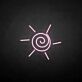 Sonne mit Spiralzentrum LED-Neonschild Wohnzimmer Kinderzimmer