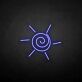 Sonne mit Spiralzentrum LED-Neonschild Wohnzimmer Kinderzimmer