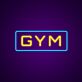 GYM LED Neonschild für Fitnessraum und Homegym