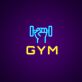 GYM LED Neonschild für Fitnessstudio und Trainingsraum