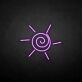Sonne mit Spiralzentrum LED-Neonschild Wohnzimmer Kinderzimmer