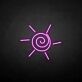 Sonne mit Spiralzentrum LED-Neonschild Wohnzimmer Kinderzimmer