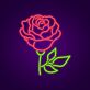 Rosenblüte LED-Neonschild Wohnzimmer Dekoration