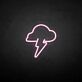Gewitterwolke mit Blitz LED-Neonschild Wohnzimmer Bar