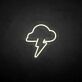 Gewitterwolke mit Blitz LED-Neonschild Wohnzimmer Bar