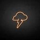 Gewitterwolke mit Blitz LED-Neonschild Wohnzimmer Bar