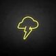 Gewitterwolke mit Blitz LED-Neonschild Wohnzimmer Bar