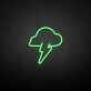 Gewitterwolke mit Blitz LED-Neonschild Wohnzimmer Bar