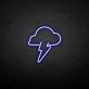 Gewitterwolke mit Blitz LED-Neonschild Wohnzimmer Bar