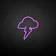 Gewitterwolke mit Blitz LED-Neonschild Wohnzimmer Bar