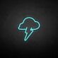 Gewitterwolke mit Blitz LED-Neonschild Wohnzimmer Bar