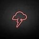 Gewitterwolke mit Blitz LED-Neonschild Wohnzimmer Bar