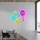 Bonbon und Lutscher LED-Neonschild Süßwarenladen Kinderzimmer