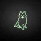 Sitzender Hund LED-Neonschild Wohnzimmer Haustierladen