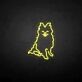 Sitzender Hund LED-Neonschild Wohnzimmer Haustierladen