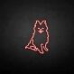 Sitzender Hund LED-Neonschild Wohnzimmer Haustierladen