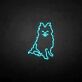 Sitzender Hund LED-Neonschild Wohnzimmer Haustierladen