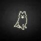 Sitzender Hund LED-Neonschild Wohnzimmer Haustierladen