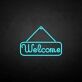 Welcome LED-Neonschild für Eingang und Geschäft