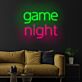 game night LED-Neonschild Wohnzimmer Spielzimmer