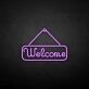 Welcome LED-Neonschild für Eingang und Geschäft