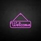 Welcome LED-Neonschild für Eingang und Geschäft