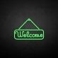 Welcome LED-Neonschild für Eingang und Geschäft