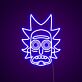 Comicfigur mit spitzen Haaren LED-Neonschild Gamingzimmer Bar