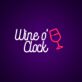 Wine o' Clock LED-Neonschild Bar Wohnzimmer