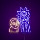 Comicfiguren mit überraschten Gesichtsausdrücken LED-Neonschild Wohnzimmer Gamingzimmer