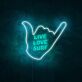 LIVE LOVE SURF LED-Neonschild für Surfshop und Strandbar